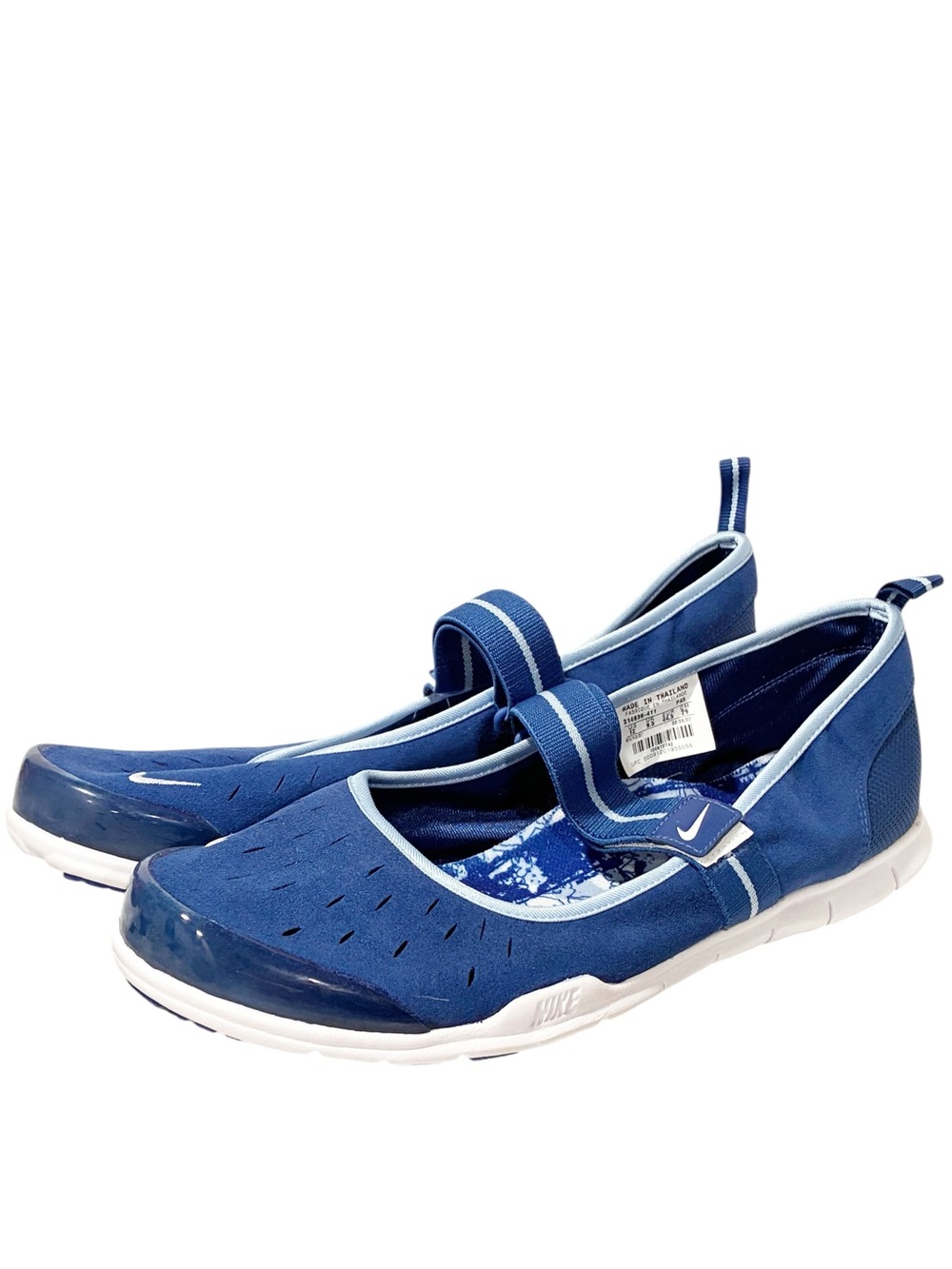 NIKE FREE MARYJANE BALERINY SPORTOWER Blue Strap Sneakers Size 12